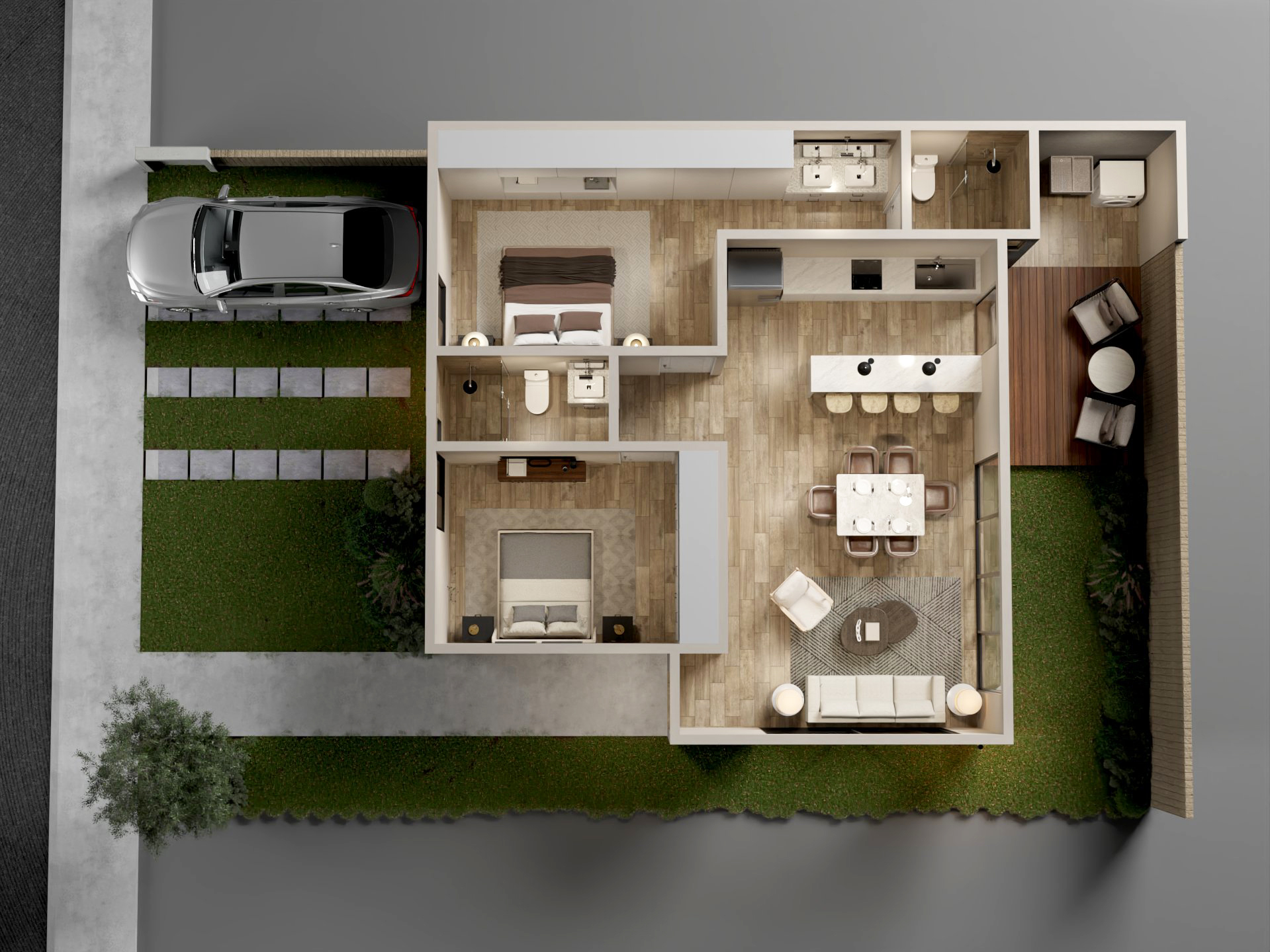 Planta tipo Lezaun — Planta alta